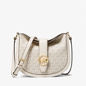 Michael Kors Gabby Small Signature Logo Hobo Crossbody Bag